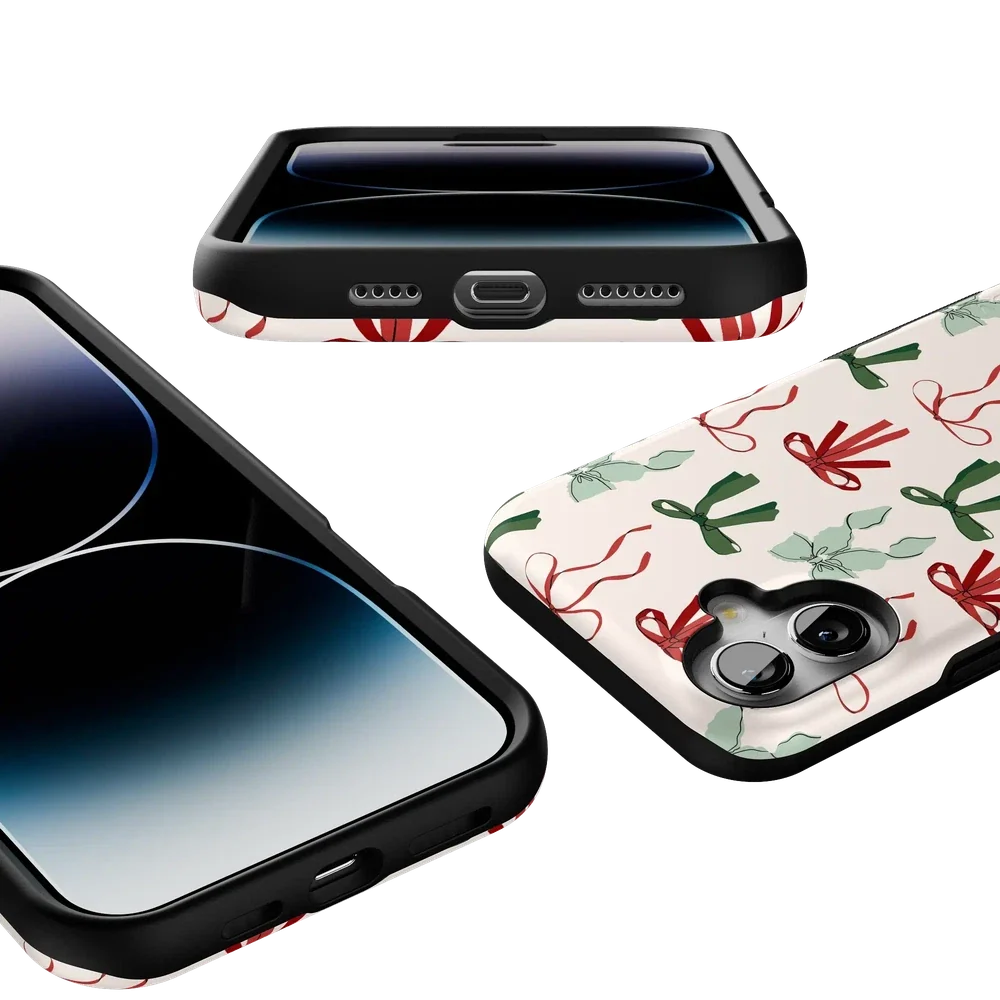 Festive Girlie | Holiday Bows Case Phone Case Casetry
