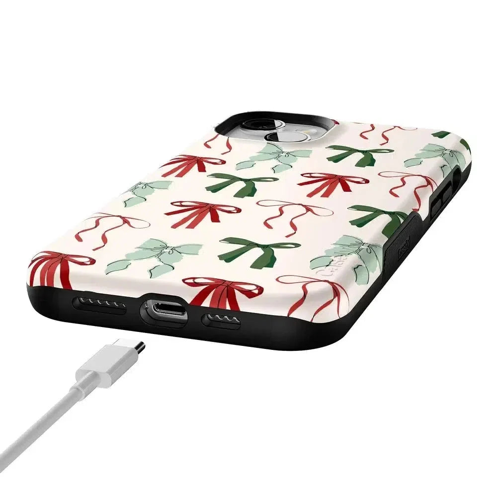 Festive Girlie | Holiday Bows Case Phone Case Casetry