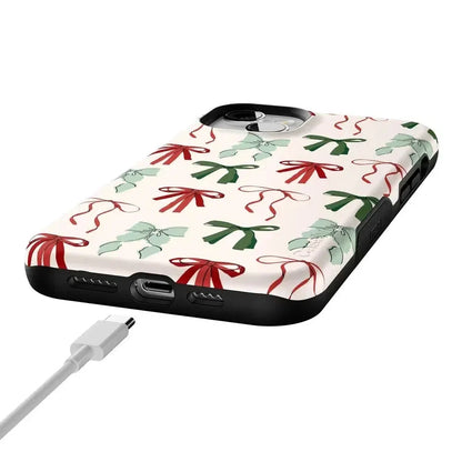 Festive Girlie | Holiday Bows Case Phone Case Casetry