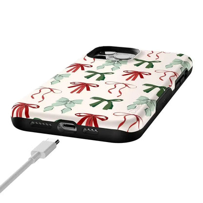 Festive Girlie | Holiday Bows Case Phone Case Casetry