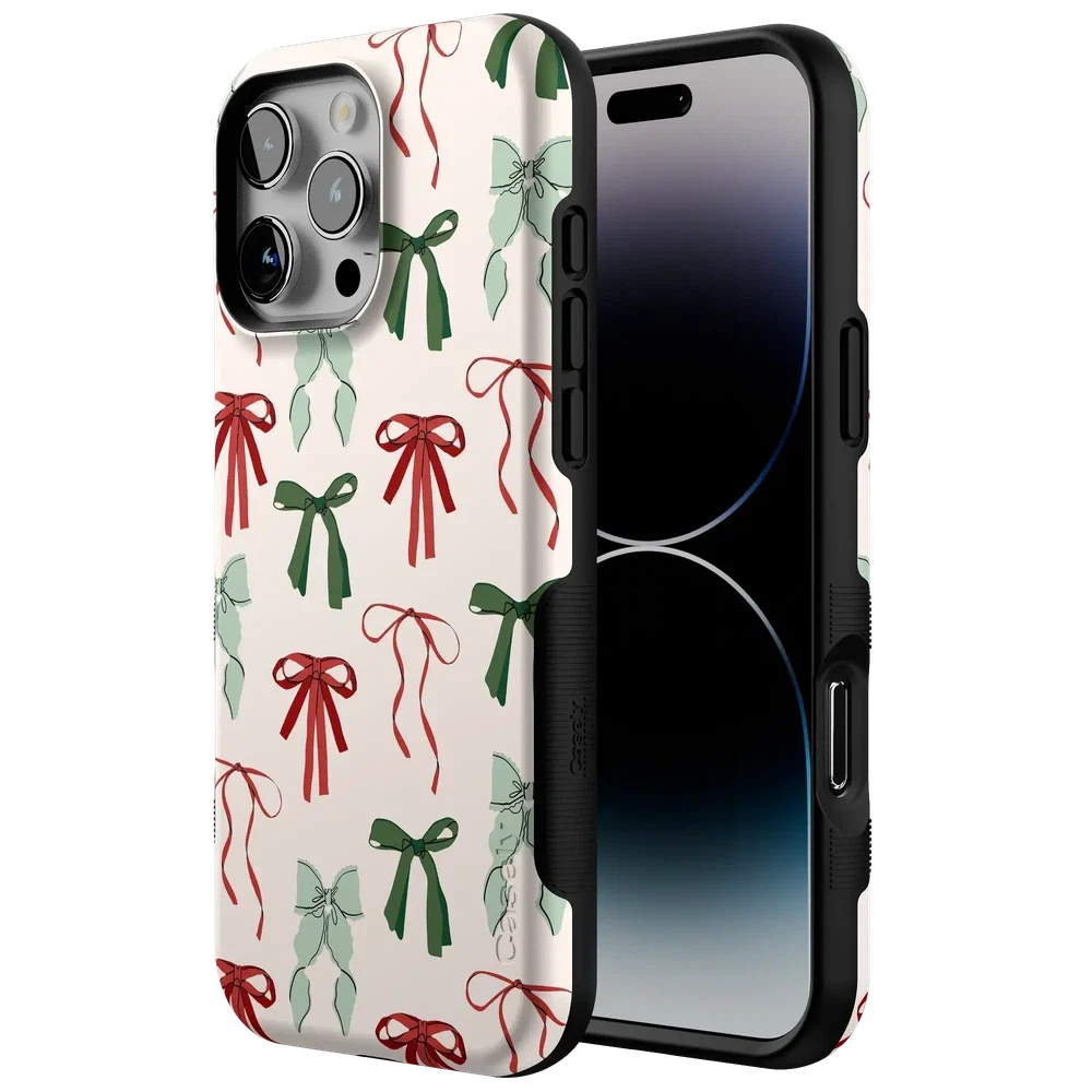 Festive Girlie | Holiday Bows Case Phone Case Casetry