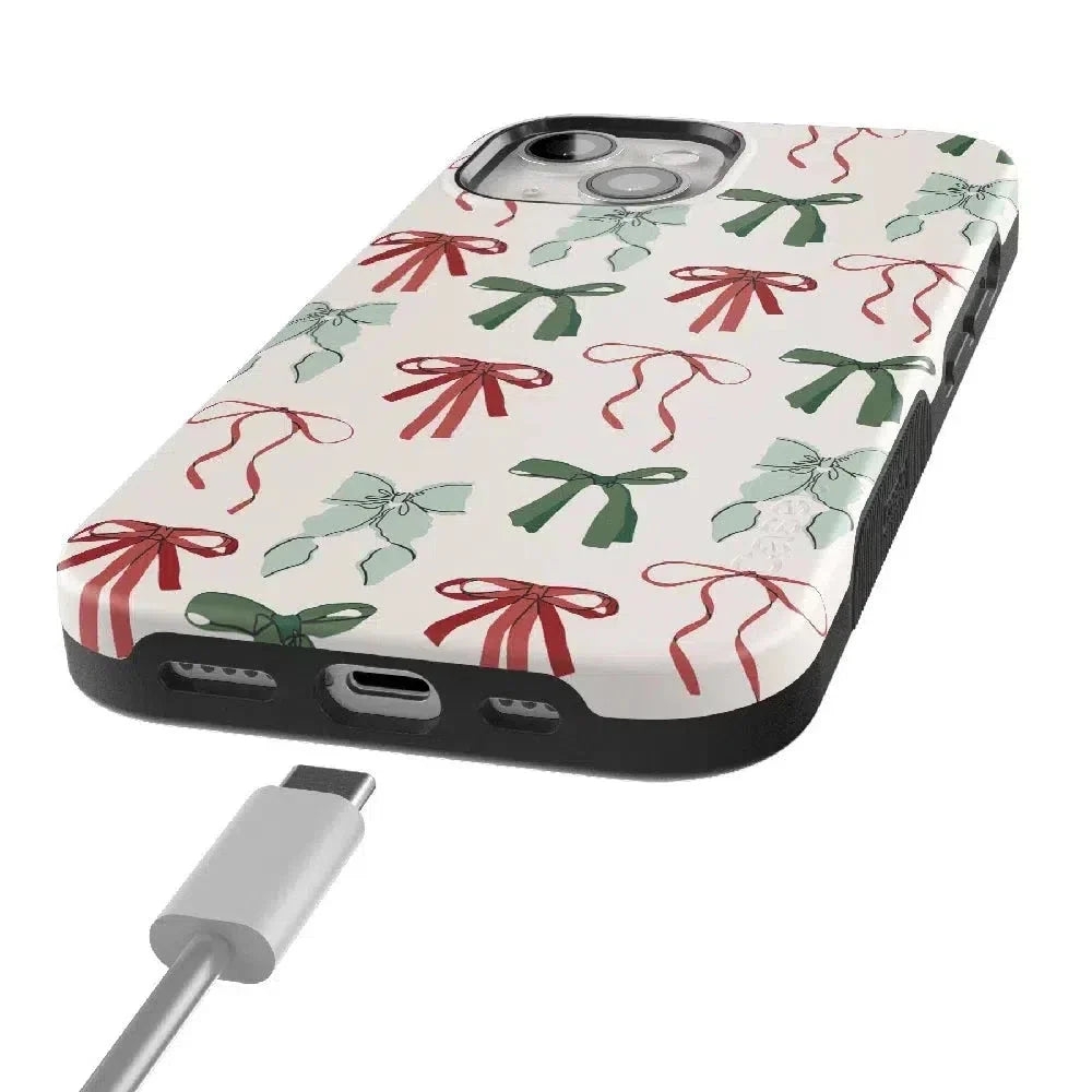 Festive Girlie | Holiday Bows Case Phone Case Casetry