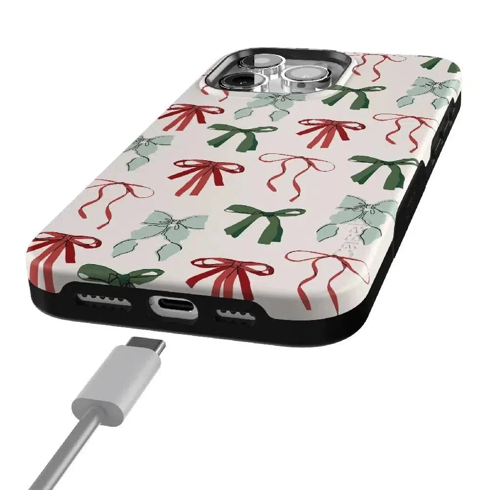 Festive Girlie | Holiday Bows Case Phone Case Casetry