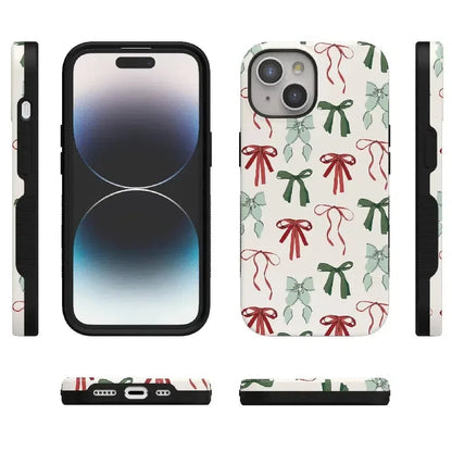 Festive Girlie | Holiday Bows Case Phone Case Casetry