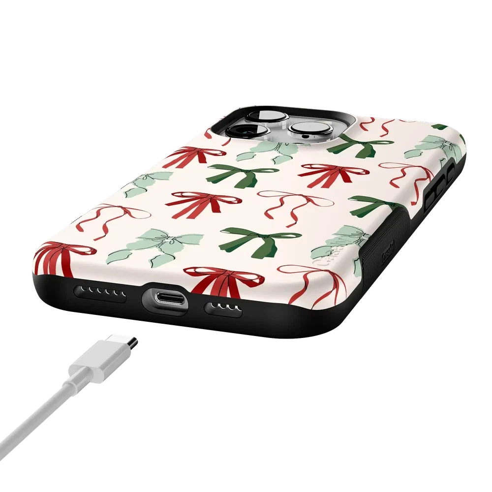 Festive Girlie | Holiday Bows Case Phone Case Casetry