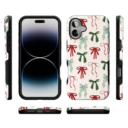 Festive Girlie | Holiday Bows Case Phone Case Casetry