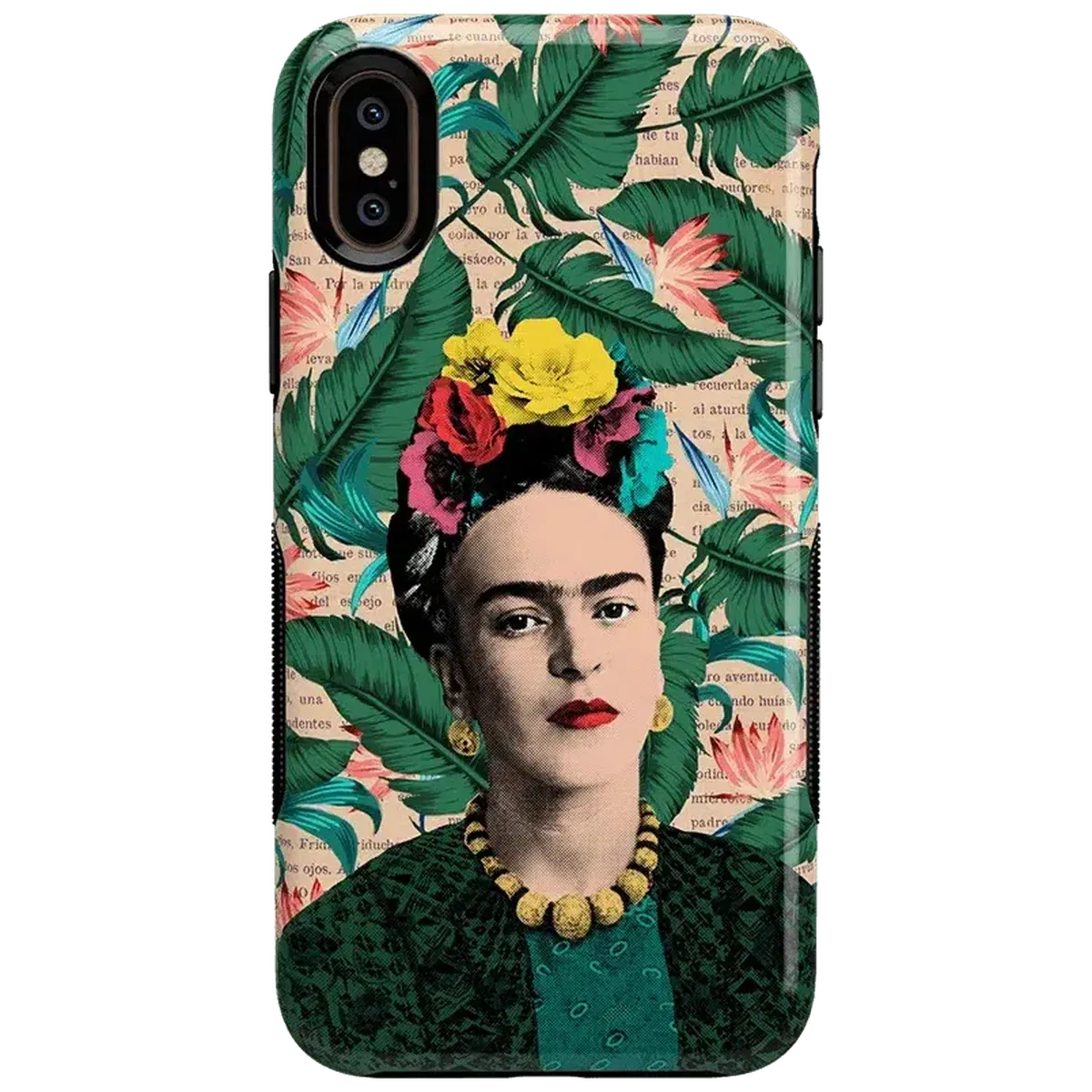 Find Your Muse | Frida Kahlo Portrait Floral Case iPhone Case get.casely Bold iPhone XS Max