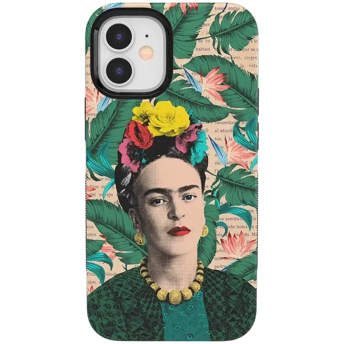 Find Your Muse | Frida Kahlo Portrait Floral Case iPhone Case get.casely Bold + MagSafe® iPhone 12