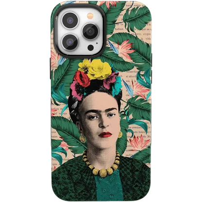 Find Your Muse | Frida Kahlo Portrait Floral Case iPhone Case get.casely Bold + MagSafe® iPhone 13 Pro Max