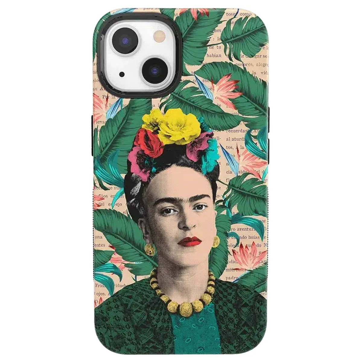 Find Your Muse | Frida Kahlo Portrait Floral Case iPhone Case get.casely Bold + MagSafe® iPhone 13