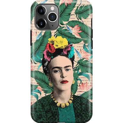 Find Your Muse | Frida Kahlo Portrait Floral Case iPhone Case get.casely Classic iPhone 11 Pro Max