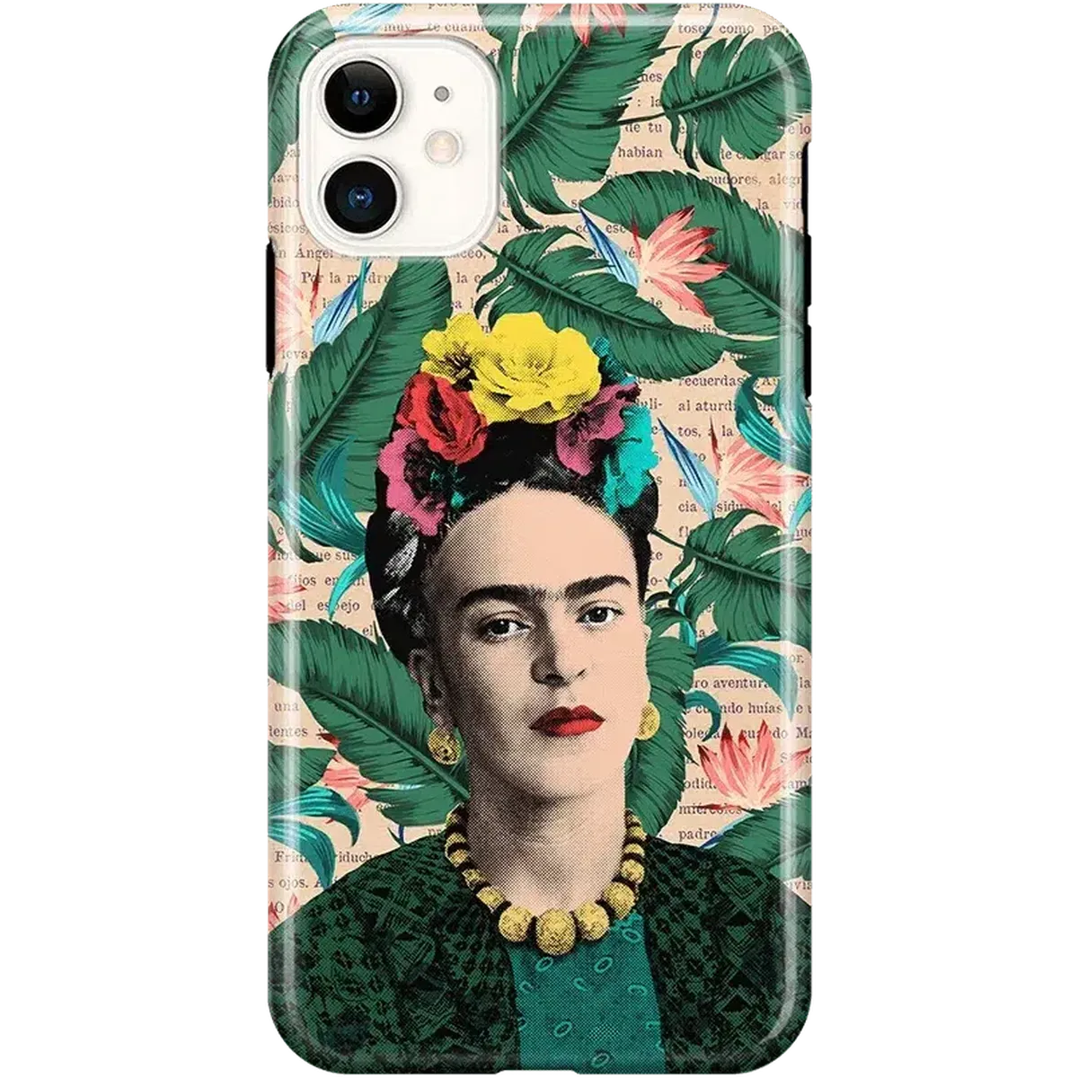 Find Your Muse | Frida Kahlo Portrait Floral Case iPhone Case get.casely Classic iPhone 11