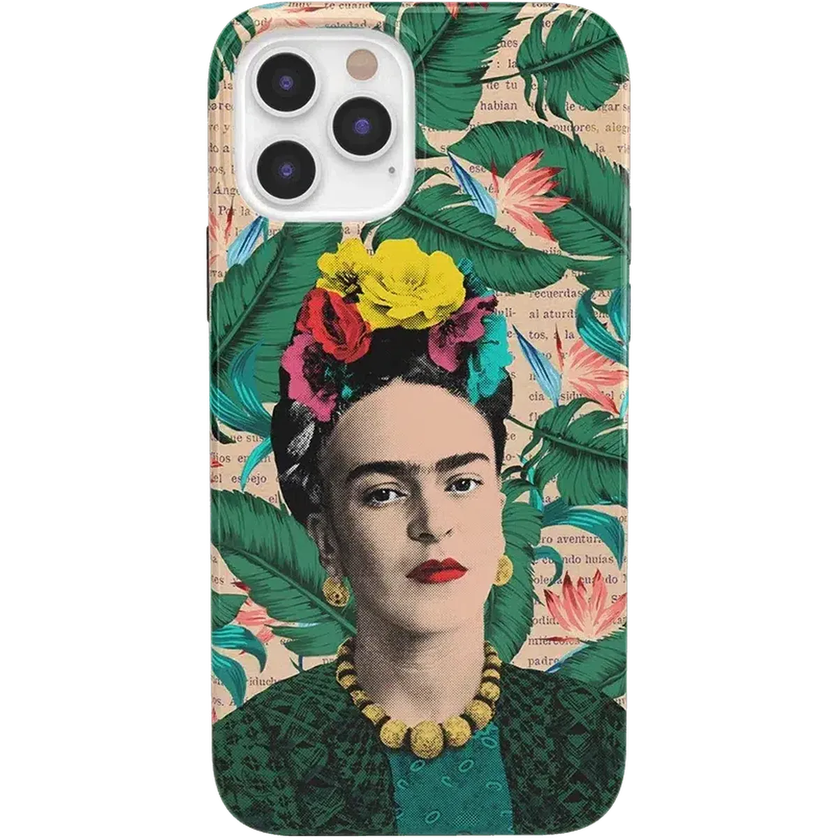 Find Your Muse | Frida Kahlo Portrait Floral Case iPhone Case get.casely Classic iPhone 12 Pro Max