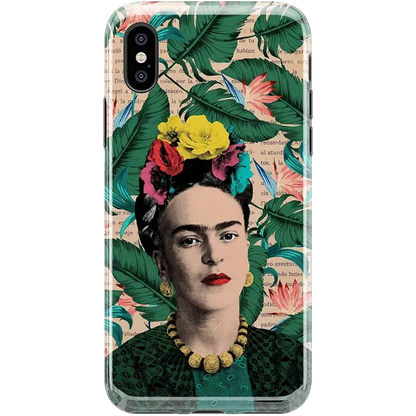Find Your Muse | Frida Kahlo Portrait Floral Case iPhone Case get.casely Classic iPhone XS Max
