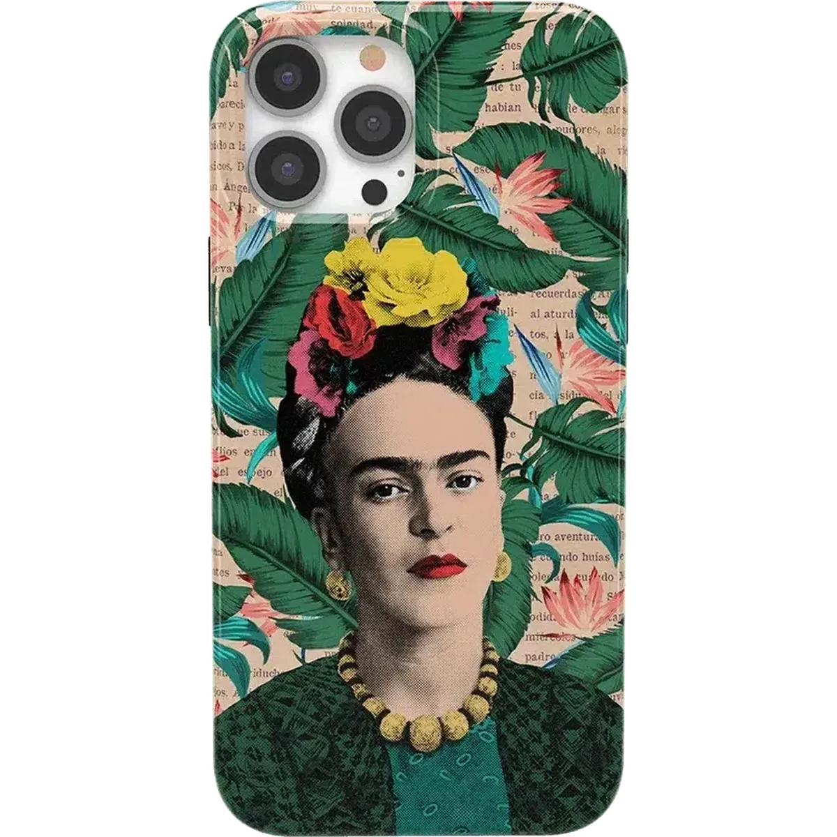 Find Your Muse | Frida Kahlo Portrait Floral Case iPhone Case get.casely Classic + MagSafe® iPhone 13 Pro Max