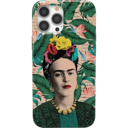 Find Your Muse | Frida Kahlo Portrait Floral Case iPhone Case get.casely Classic + MagSafe® iPhone 13 Pro Max