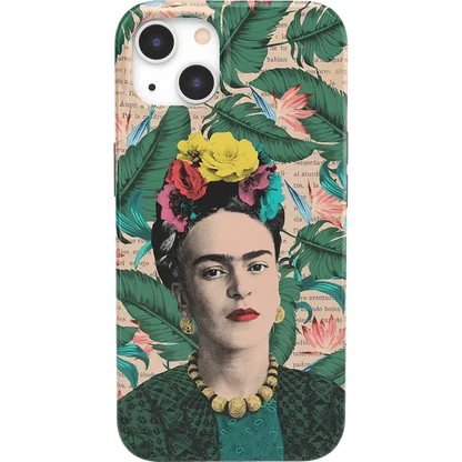 Find Your Muse | Frida Kahlo Portrait Floral Case iPhone Case get.casely Classic + MagSafe® iPhone 13