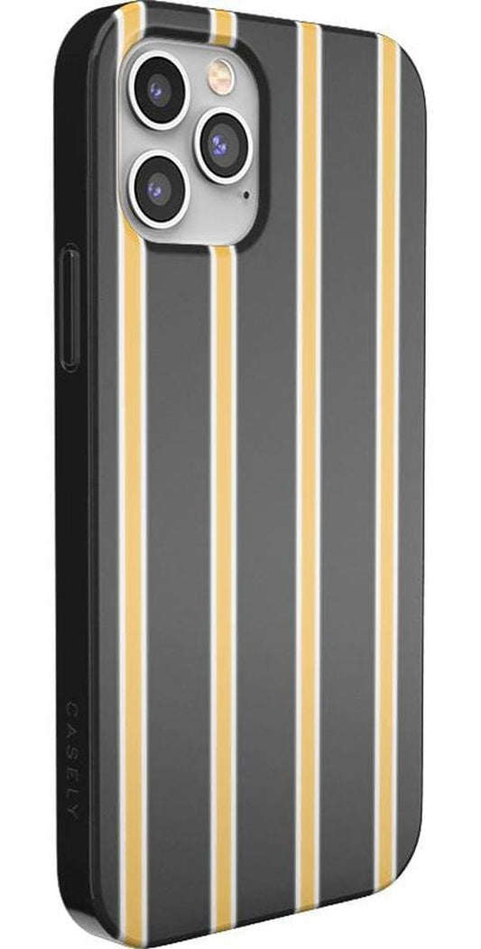Fine Lines | Mustard Yellow Pinstripe iPhone Case iPhone Case get.casely