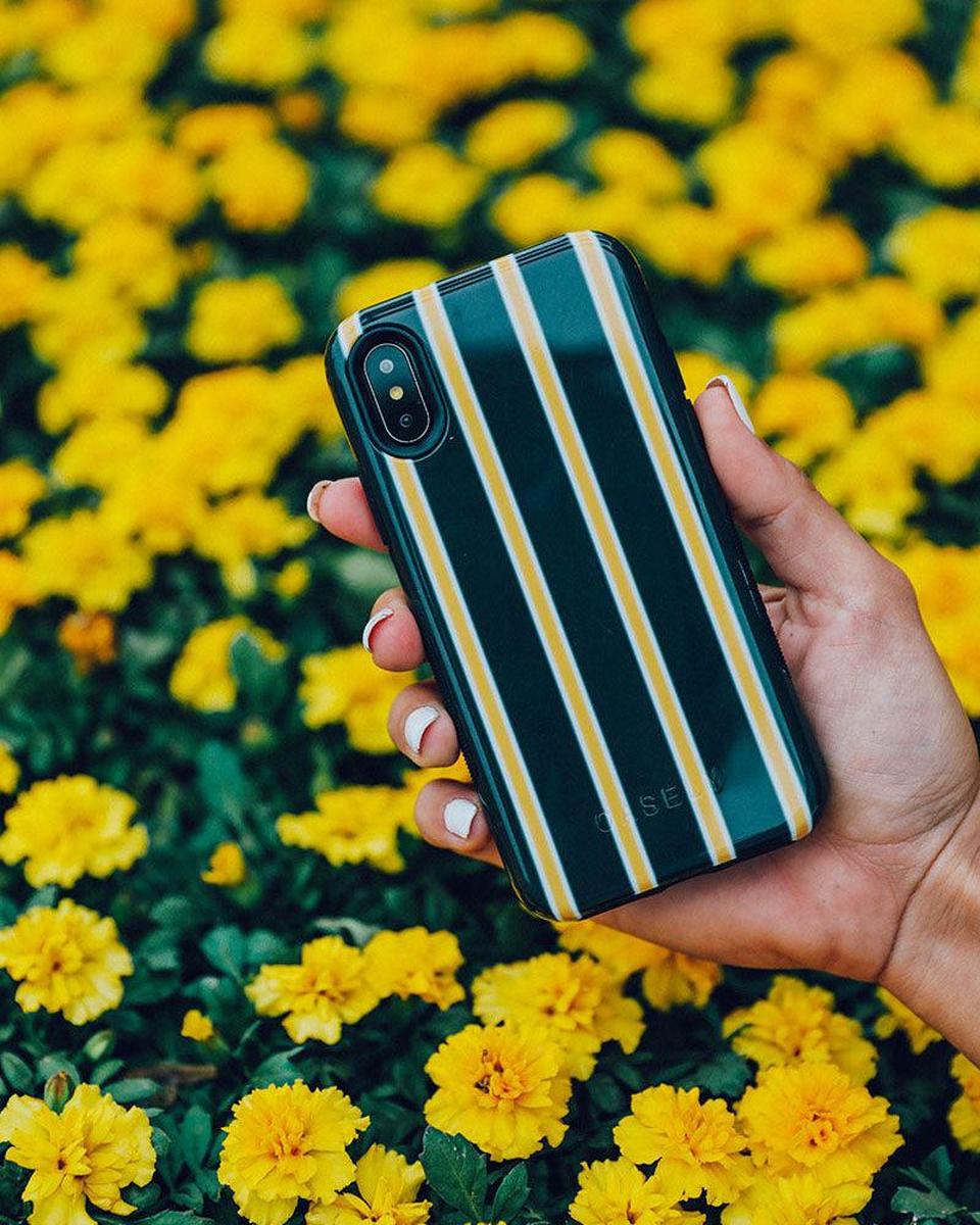 Fine Lines | Mustard Yellow Pinstripe iPhone Case iPhone Case get.casely