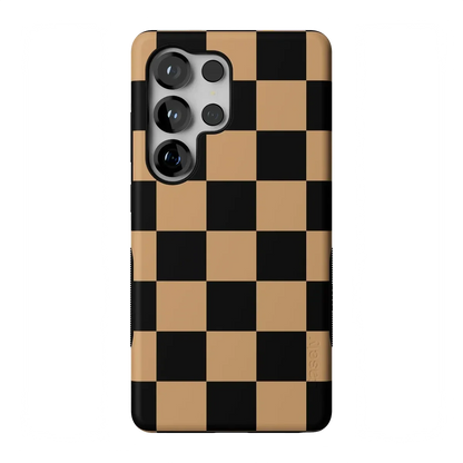 Fit Check | Black & Brown Checkerboard Case iPhone Case get.casely Bold Flex + MagSafe® Galaxy S26 Ultra