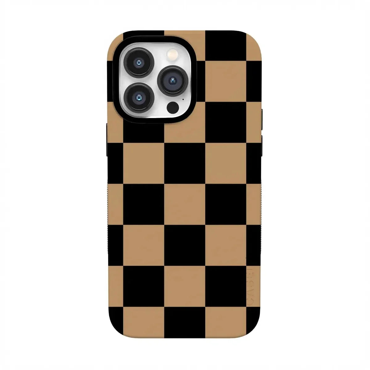 Fit Check | Black & Brown Checkerboard Case iPhone Case get.casely Bold Flex + MagSafe® iPhone 14 Pro Max