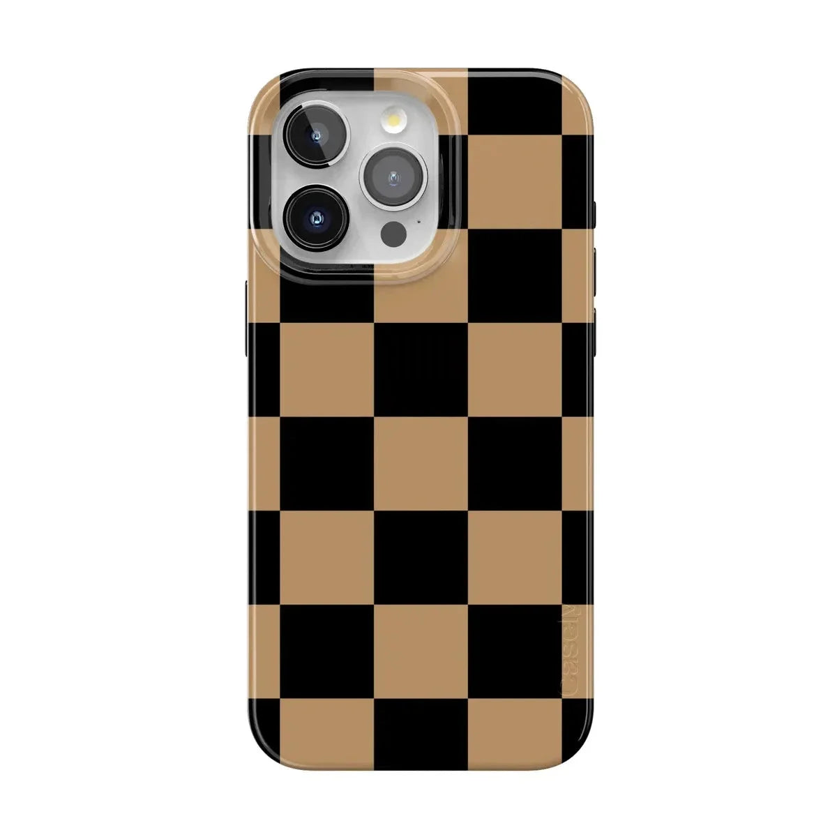 Fit Check | Black & Brown Checkerboard Case iPhone Case get.casely Classic + MagSafe® iPhone 15 Pro Max