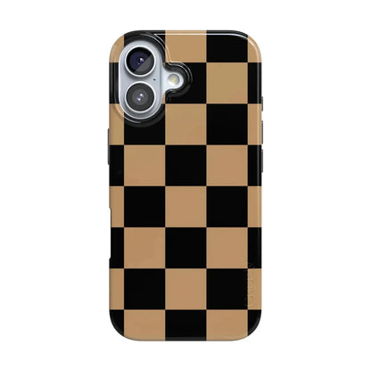 Fit Check | Black & Brown Checkerboard Case iPhone Case get.casely Classic + MagSafe® iPhone 17
