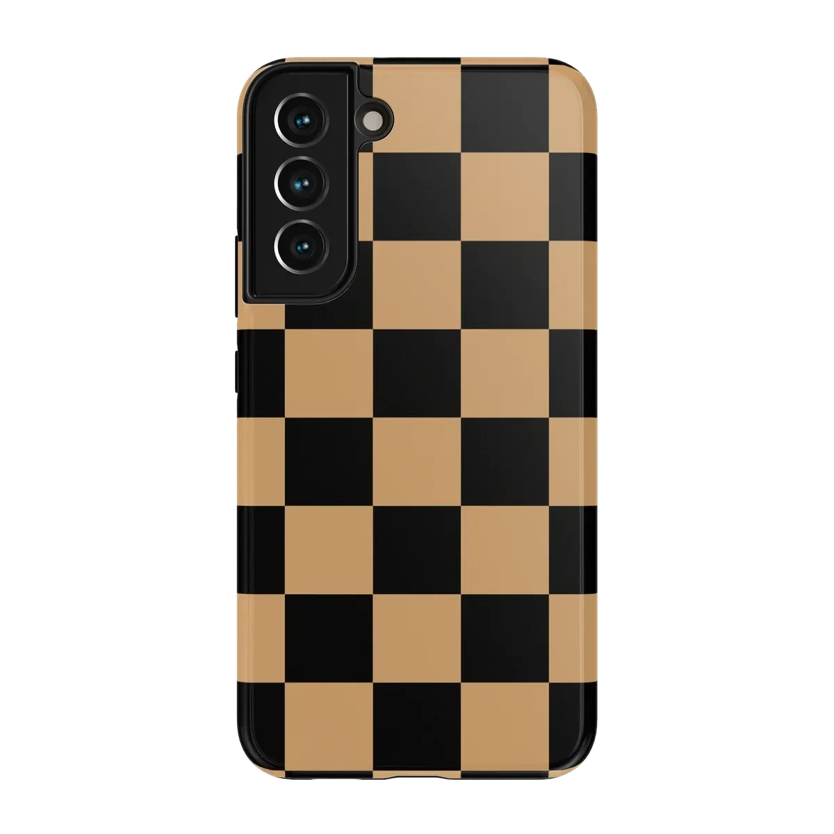 Fit Check | Black & Brown Checkerboard Case iPhone Case get.casely Essential Galaxy S22 Plus
