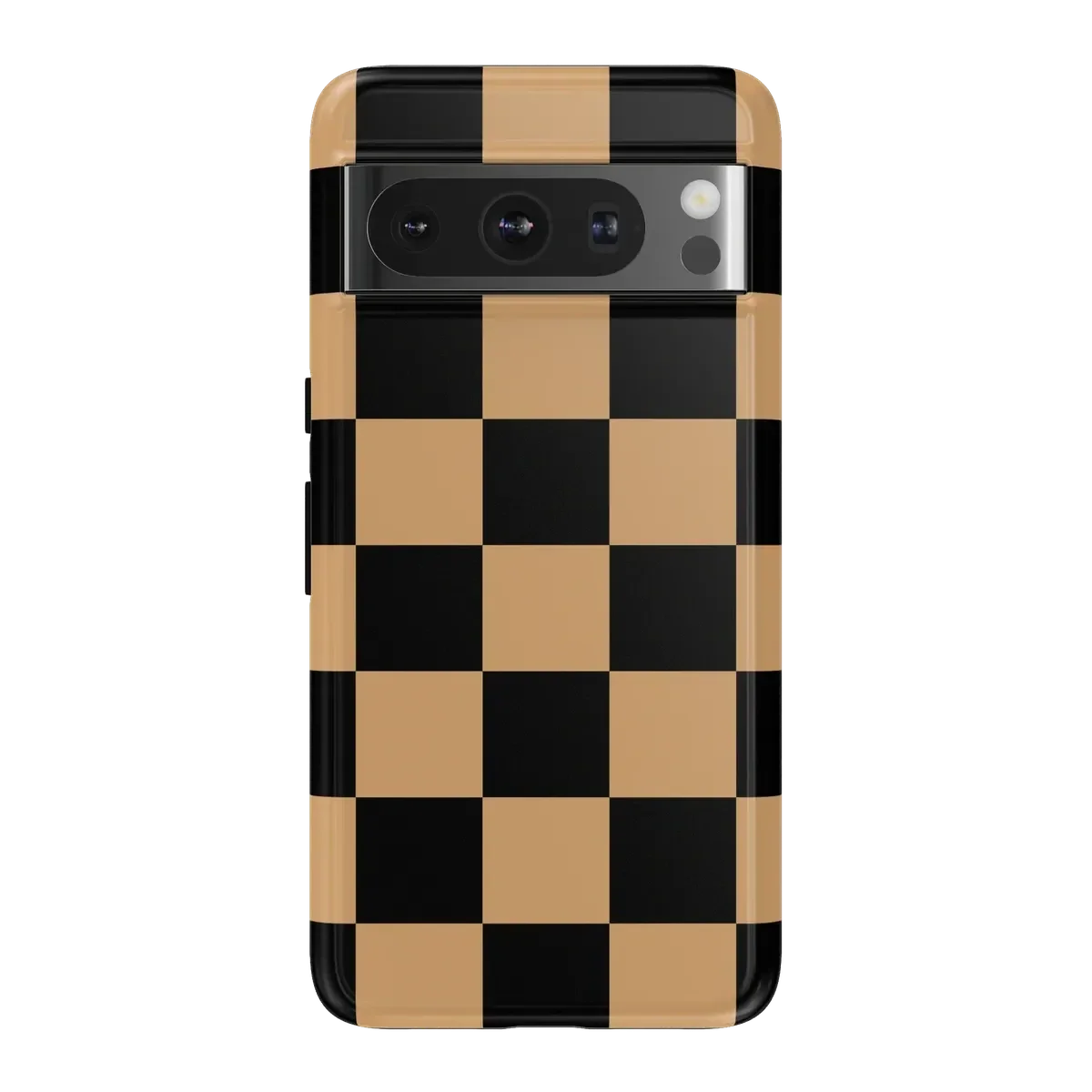 Fit Check | Black & Brown Checkerboard Case iPhone Case get.casely Essential Google Pixel 8 Pro