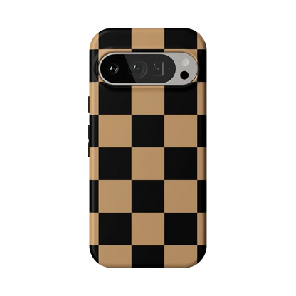 Fit Check | Black & Brown Checkerboard Case iPhone Case get.casely Essential Google Pixel 9 Pro