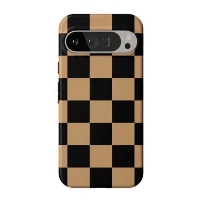 Fit Check | Black & Brown Checkerboard Case iPhone Case get.casely Essential Google Pixel 9 Pro XL