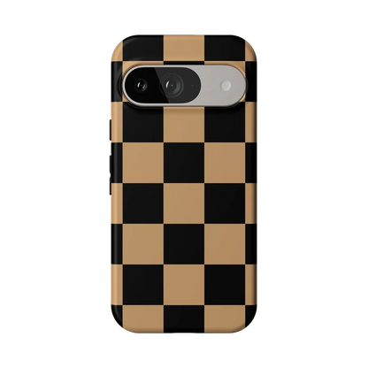 Fit Check | Black & Brown Checkerboard Case iPhone Case get.casely Essential Google Pixel 9