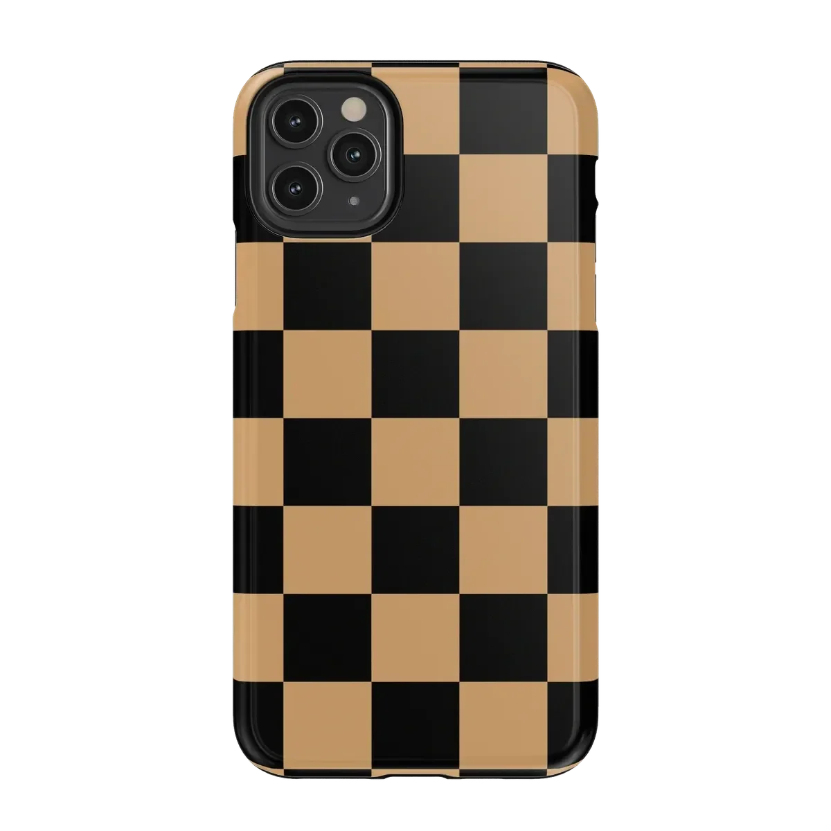 Fit Check | Black & Brown Checkerboard Case iPhone Case get.casely Essential iPhone 11 Pro Max
