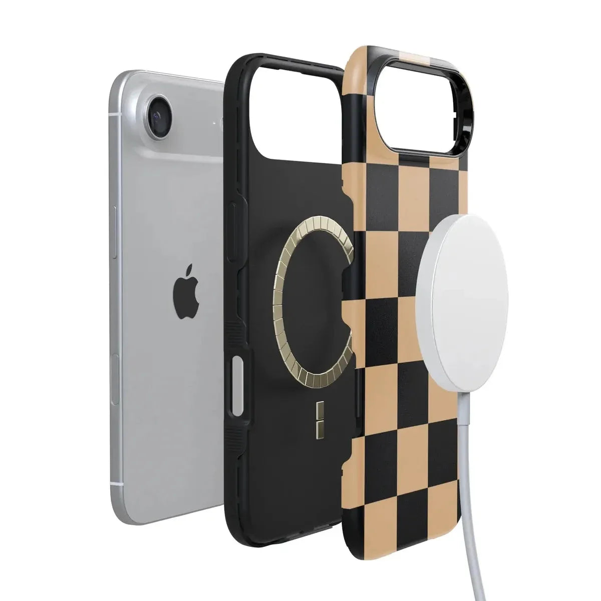 Fit Check | Black & Brown Checkerboard Case iPhone Case get.casely