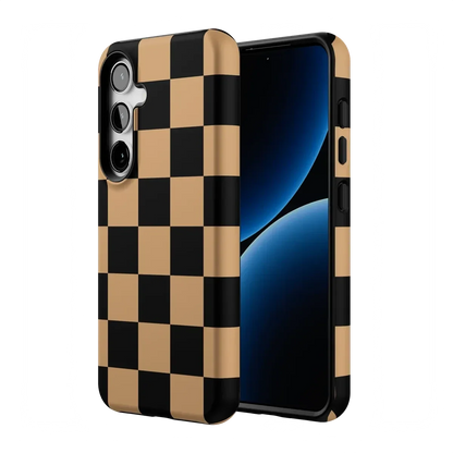 Fit Check | Black & Brown Checkerboard Case iPhone Case get.casely