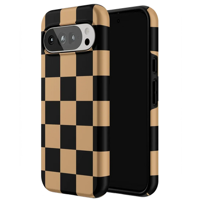 Fit Check | Black & Brown Checkerboard Case iPhone Case get.casely