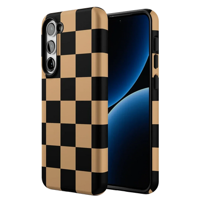 Fit Check | Black & Brown Checkerboard Case iPhone Case get.casely