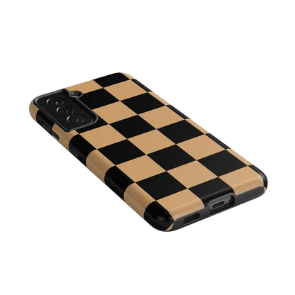 Fit Check | Black & Brown Checkerboard Case iPhone Case get.casely