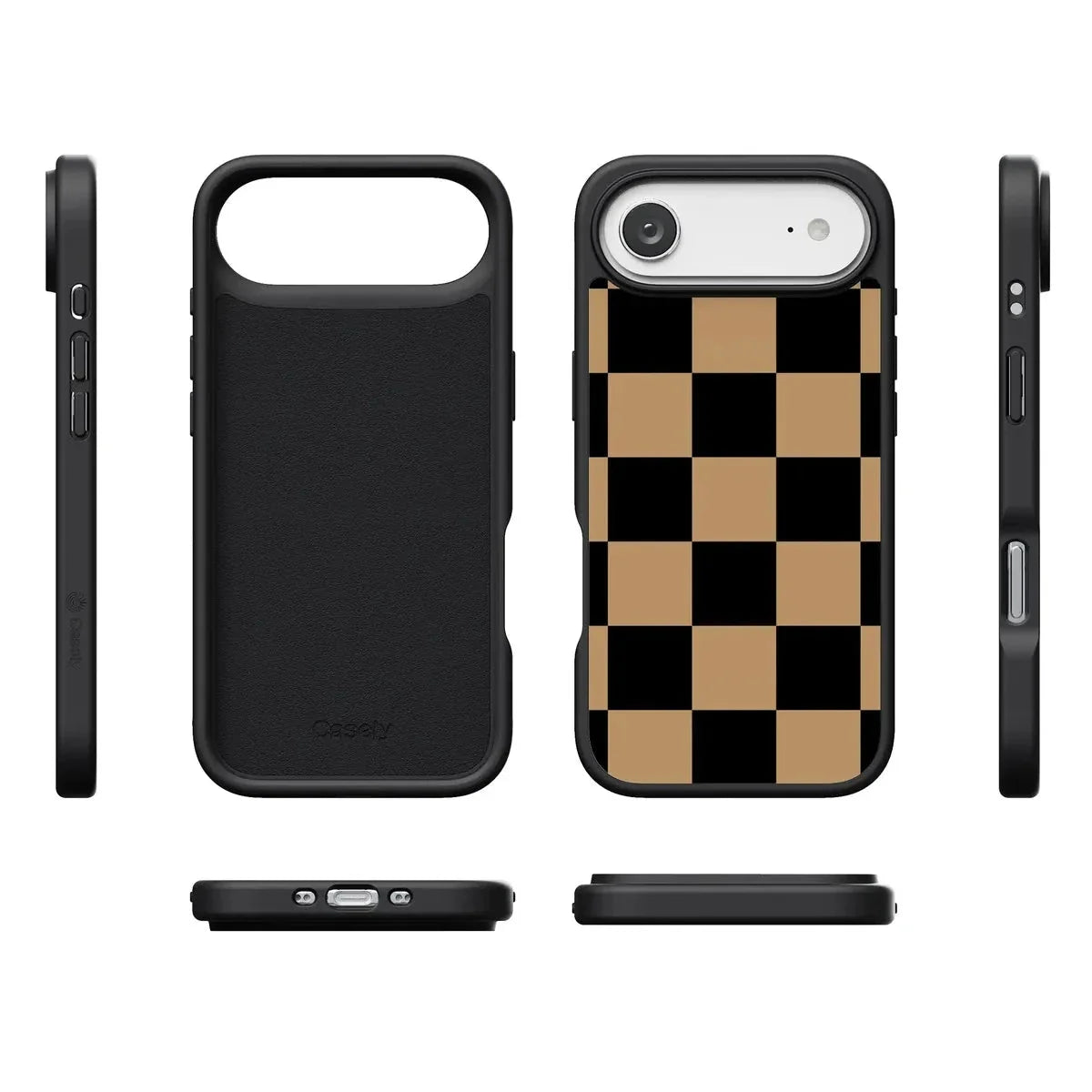 Fit Check | Black & Brown Checkerboard Case iPhone Case get.casely