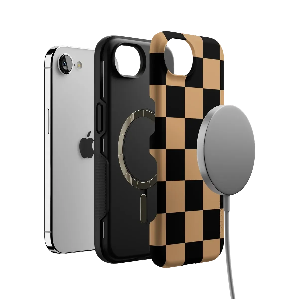 Fit Check | Black & Brown Checkerboard Case iPhone Case get.casely
