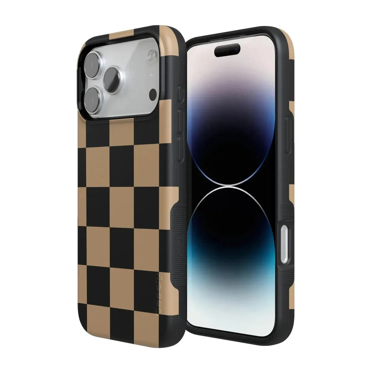 Fit Check | Black & Brown Checkerboard Case iPhone Case get.casely