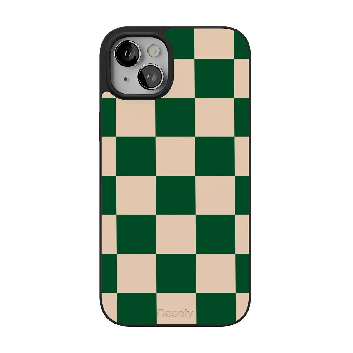 Fit Check | Green Checkerboard Case iPhone Case get.casely Align + MagSafe® iPhone 15 Plus