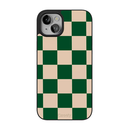 Fit Check | Green Checkerboard Case iPhone Case get.casely Align + MagSafe® iPhone 15 Plus
