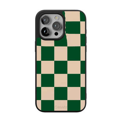 Fit Check | Green Checkerboard Case iPhone Case get.casely Align + MagSafe® iPhone 15 Pro Max