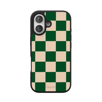 Fit Check | Green Checkerboard Case iPhone Case get.casely Align + MagSafe® iPhone 17