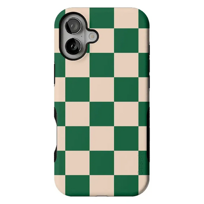 Fit Check | Green Checkerboard Case iPhone Case get.casely Bold Flex + MagSafe® iPhone 16 Pro