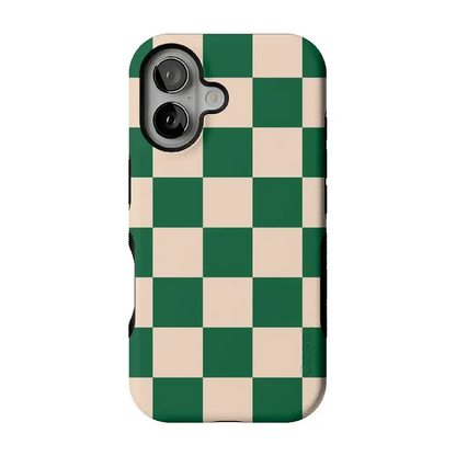 Fit Check | Green Checkerboard Case iPhone Case get.casely Bold Flex + MagSafe® iPhone 16