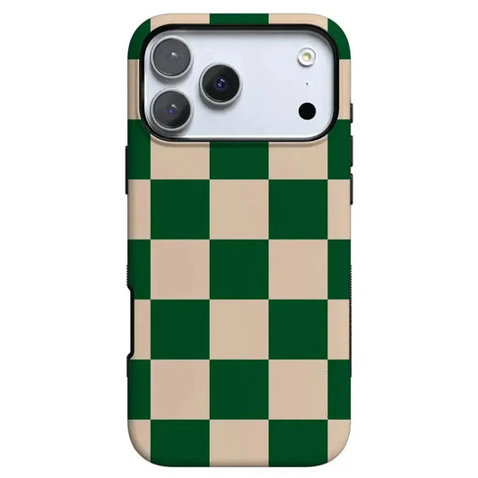 Fit Check | Green Checkerboard Case iPhone Case get.casely Bold + MagSafe® iPhone 17 Pro Max