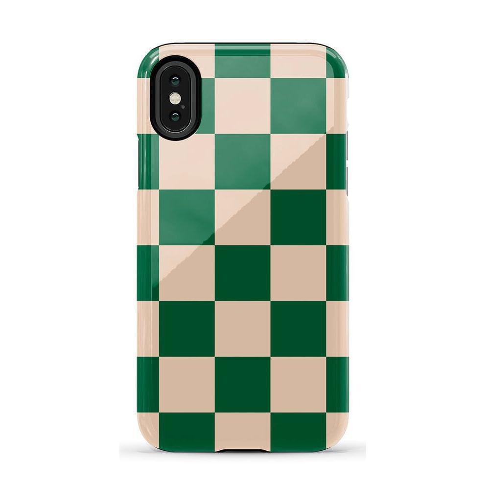 Fit Check | Green Checkerboard Case iPhone Case get.casely Essential iPhone X / XS