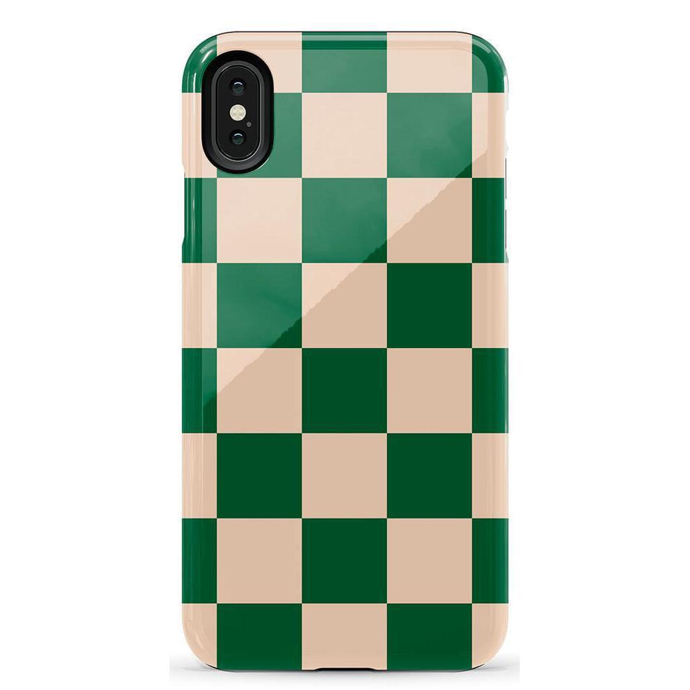 Fit Check | Green Checkerboard Case iPhone Case get.casely Essential iPhone XS Max